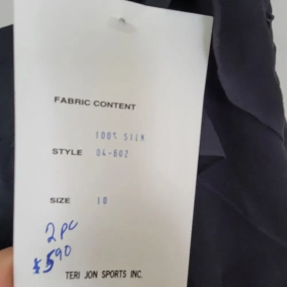 Rickie Freeman for Teri Jon Tiered Silk Skirt 10